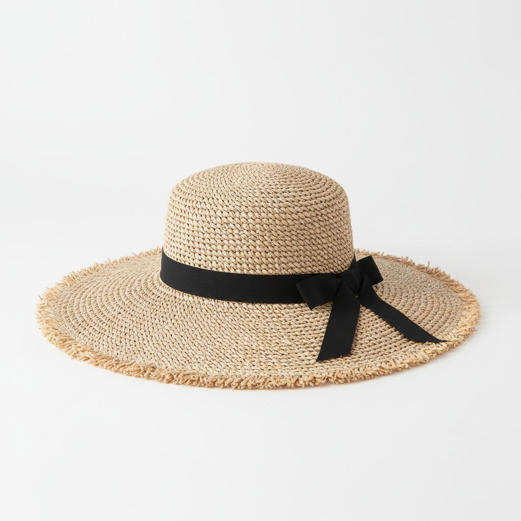 Boho Straw Beach Hat